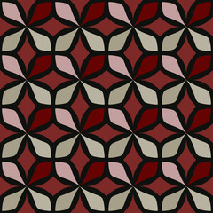 Fototapeta premium Vector Seamless pattern with geometric shapes