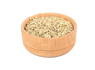 Dry fennel in bowl
