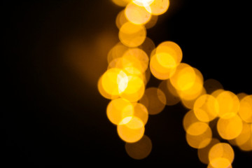Christmas night new year lights.Blurred background