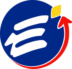 Ejemplo logotipo letra E