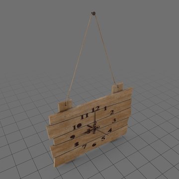 Wooden wall clock