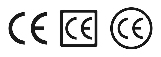 CE mark, CE symbol icon. Certification mark - obrazy, fototapety, plakaty