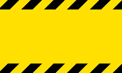 Black and yellow line striped background. Caution tape