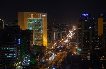 Fototapeta na wymiar Dongcheng district by Beijing buildings in China 