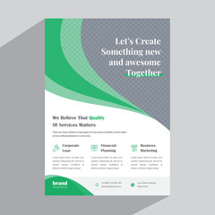 Obraz premium Corporate Business Flyer Template