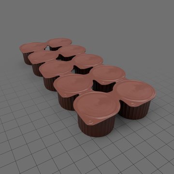 Sealed cream cups