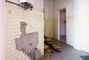 Old apartment ready to be renewed