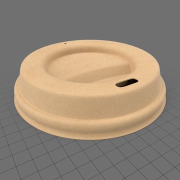Biodegradable coffee cup lid
