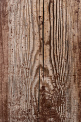 Texture od wooden planks. Wall made of antique wood. Raw wood after century.