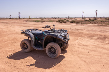 Dirt bike in desert