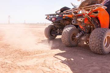 Dirt bike in desert © Jason Lovell