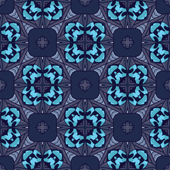 Vintage vector seamless flower pattern