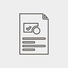 approved check document line icon