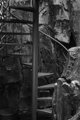 the black and whithe interior in house