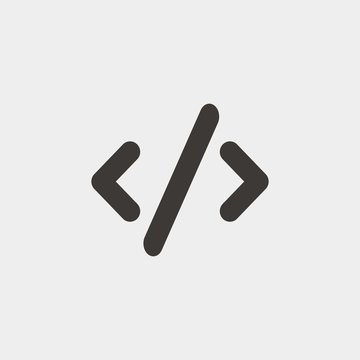 coding vector icon computer programming  for app development and web development