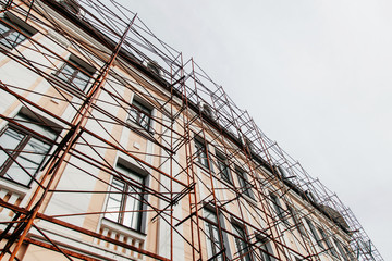scaffolding near the white house