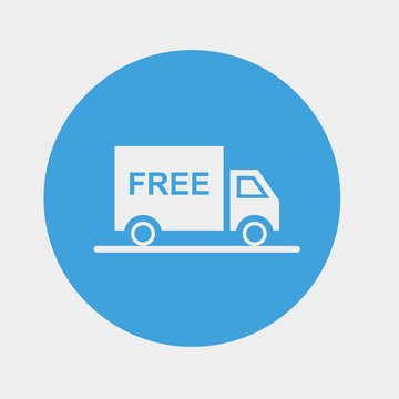 free shipping icon symbol free truck delivery