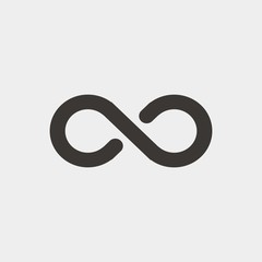 infinity symbol vector icon endless limitless symbol