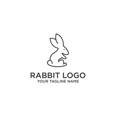 Logo design icon Rabbit logo vector template. - Vector