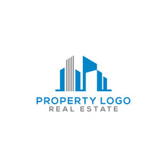 Fototapeta premium Property Logo and construction icon Vector design Template. Vector Illustrator Eps.10 - Vector