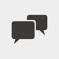 Fototapeta premium chat bubble vector icon social media chatting icon