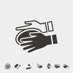 washing hands with soap vector icon hygiene with free bonus icons