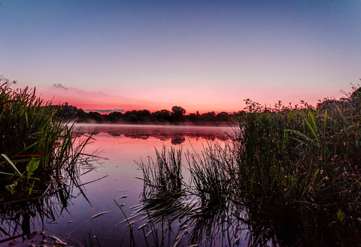 Dortmund Lanstrop am See bei Sonnenaufgang