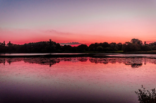 Dortmund Lanstrop am See bei Sonnenaufgang