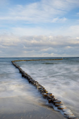 Fototapeta premium Buhne Langzeitbelichtung