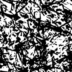 Black and white grunge texture. Abstract seamless background. Monochrome ink stain pattern