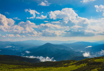 Carpathian mountains landscape