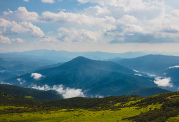 Carpathian mountains landscape