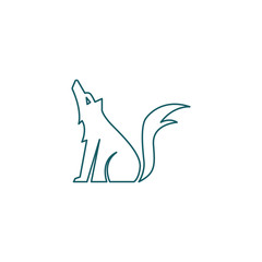 Wolf Logo Template. Vector Illustrator.