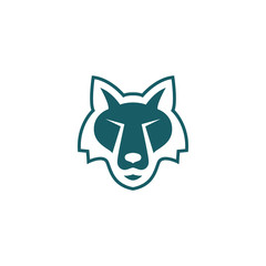 Fototapeta na wymiar Wolf Logo Template. Vector Illustrator.