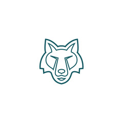 Wolf Logo Template. Vector Illustrator.