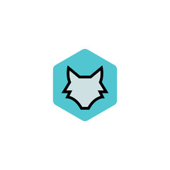 Wolf Logo Template. Vector Illustrator.