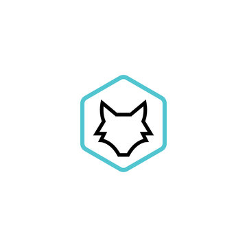 Wolf Logo Template. Vector Illustrator.