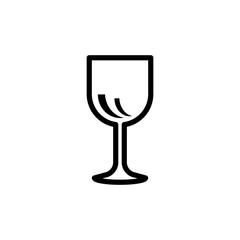wine glass icon vector