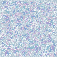 Vintage vector seamless flower pattern