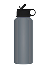 Sport water bottle. vector illustration