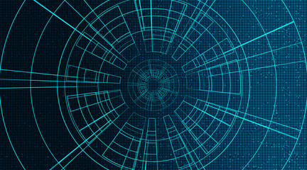 Digital Eye Technology on Future Background,Hi-tech Digital and security Concept design,Free Space For text in put,Vector illustration.