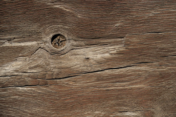 Naklejka premium Texture od wooden planks. Wall made of antique wood. Raw wood after century.