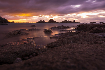 moment de calme avec la mer