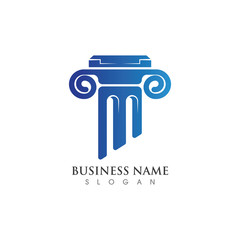 Column Logo or symbol creative Template illustration vector design