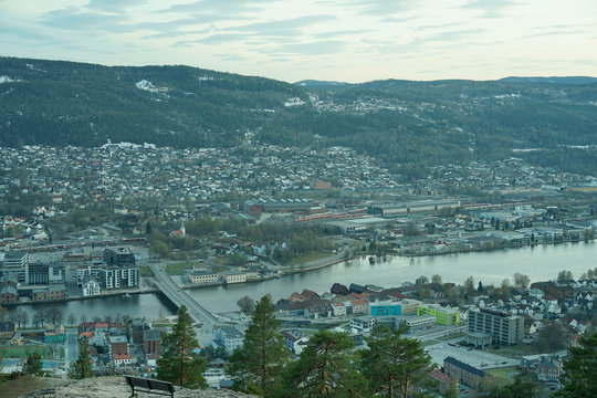 Picture of drammen shot from drammen spiral.