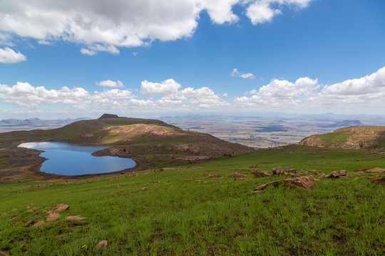 Panorama auf Platberg, Harrismith, S&uuml;dafrika