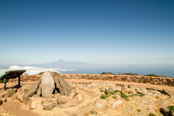 Guanche Sanctuary in the summit of Garajonay mountain
