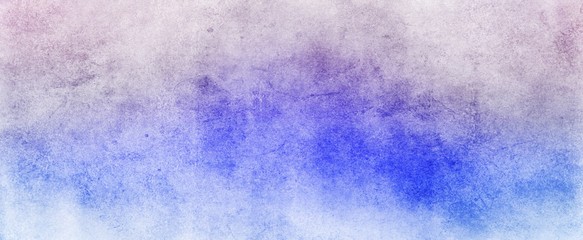 Blue background with texture and distressed vintage grunge and watercolor paint stains in elegant Christmas color illustration