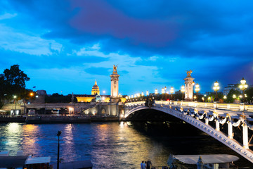 Fototapeta premium Bridge of Alexandre III, Paris, France