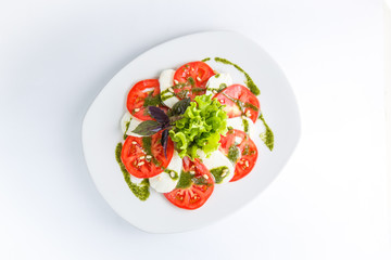 fresh salad on a plate